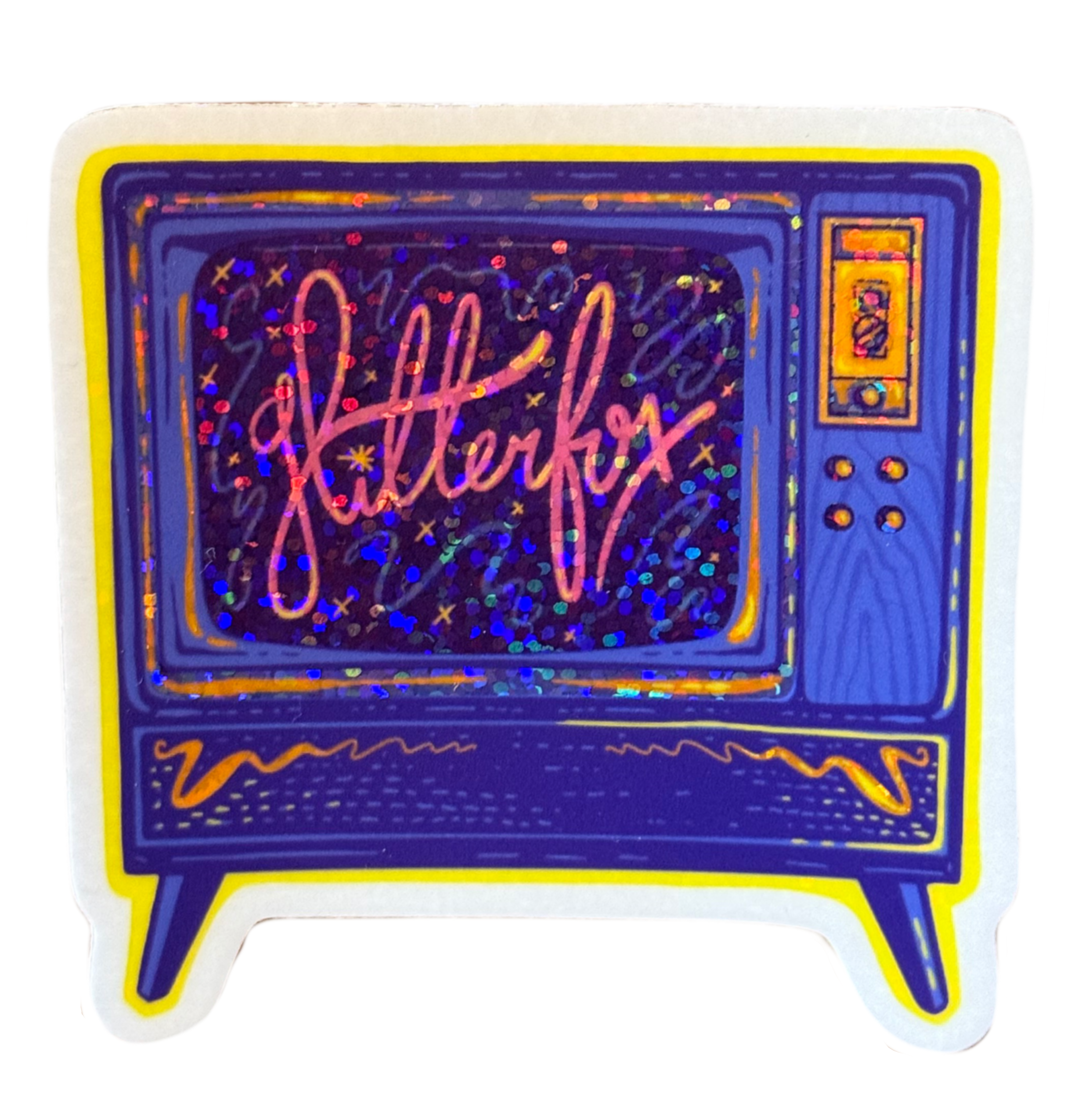 TV sticker – Glitterfox